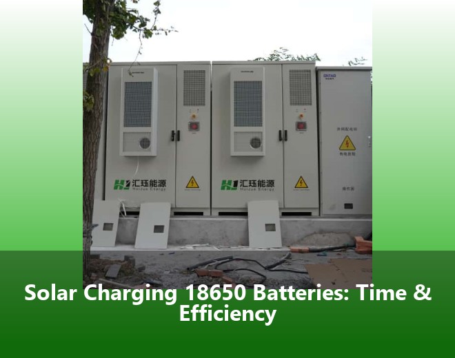 Solar Charging 18650 Batteries: Time & Efficiency